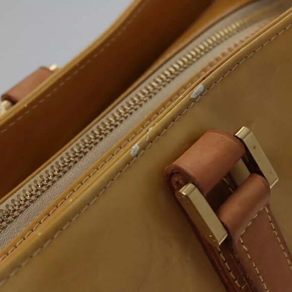 LOUIS VUITTON Monogram Vernis Columbus Tote Bag Beige M91023 LV Auth th5734 - Picture 11 of 16
